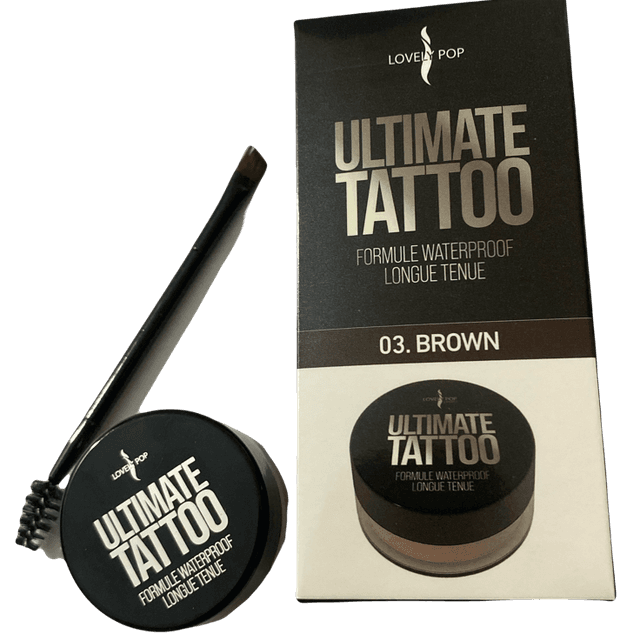Crème teintée pour sourcils + pinceaux double embout - LOVELY POP